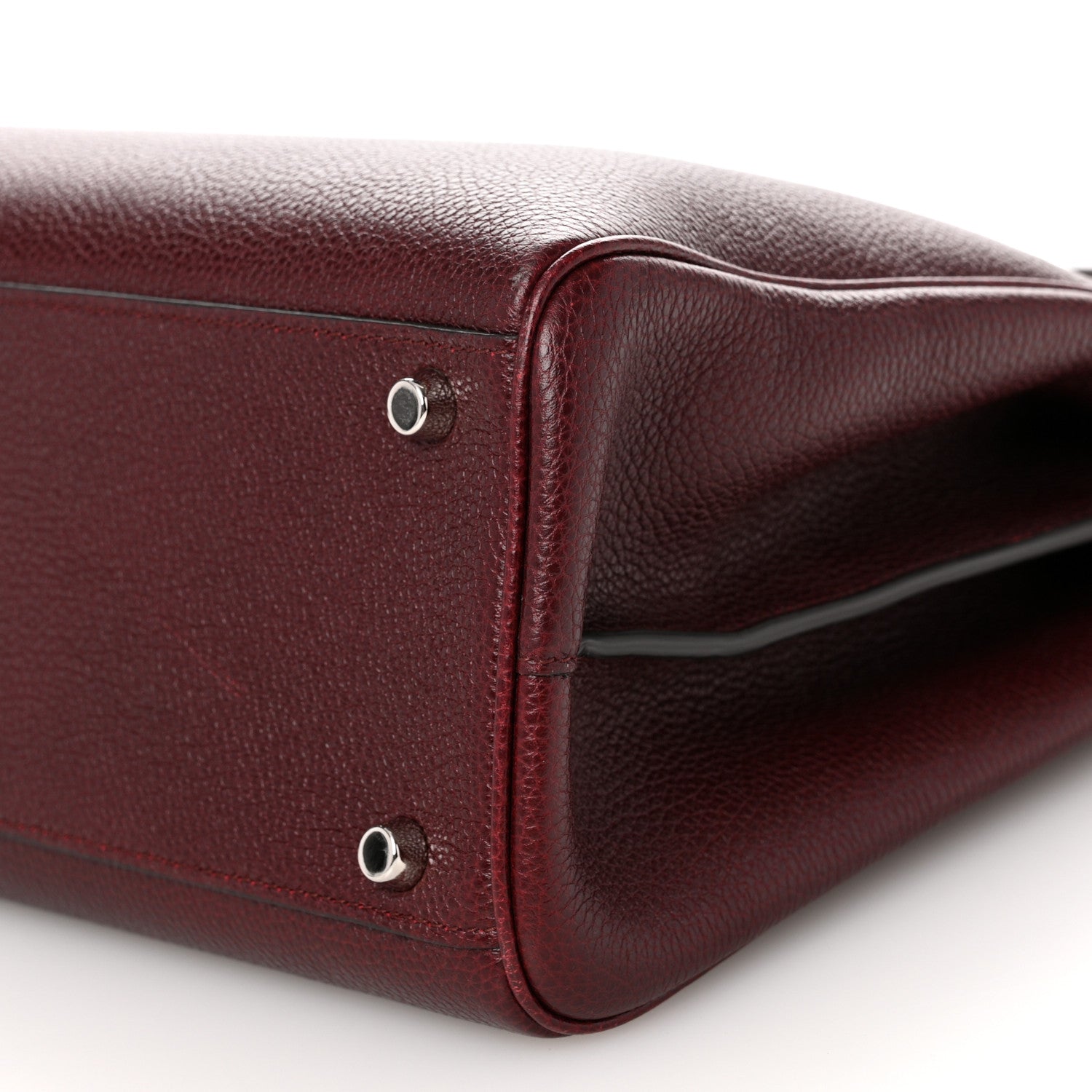 Gucci Grainy Calfskin Medium Zumi Top Handle Bag Vintage Bordeaux 10 of 12
