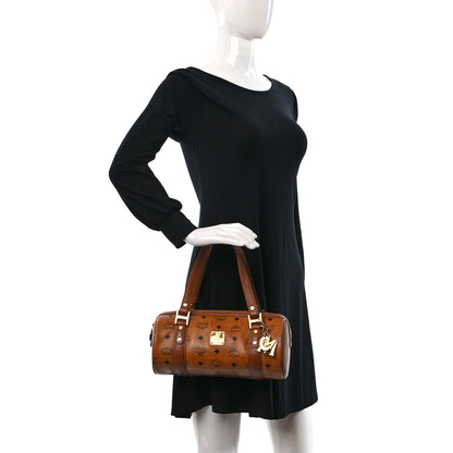 MCM Visetos Essential Barrel Bag Cognac 2 of 8