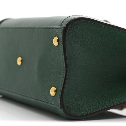 Gucci Wonka Grain Calfskin Mini Diana Tote Bag Green Yellow Fluo 12 of 14