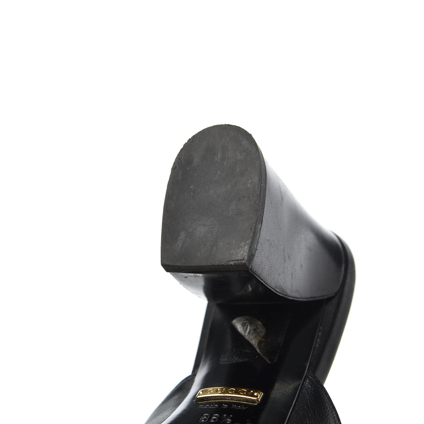 Malaga Kid Horsebit Princetown Mid Heel Mules 36.5 Black
