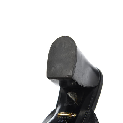 Gucci Malaga Kid Horsebit Princetown Mid Heel Mules 36.5 Black 18 of 21