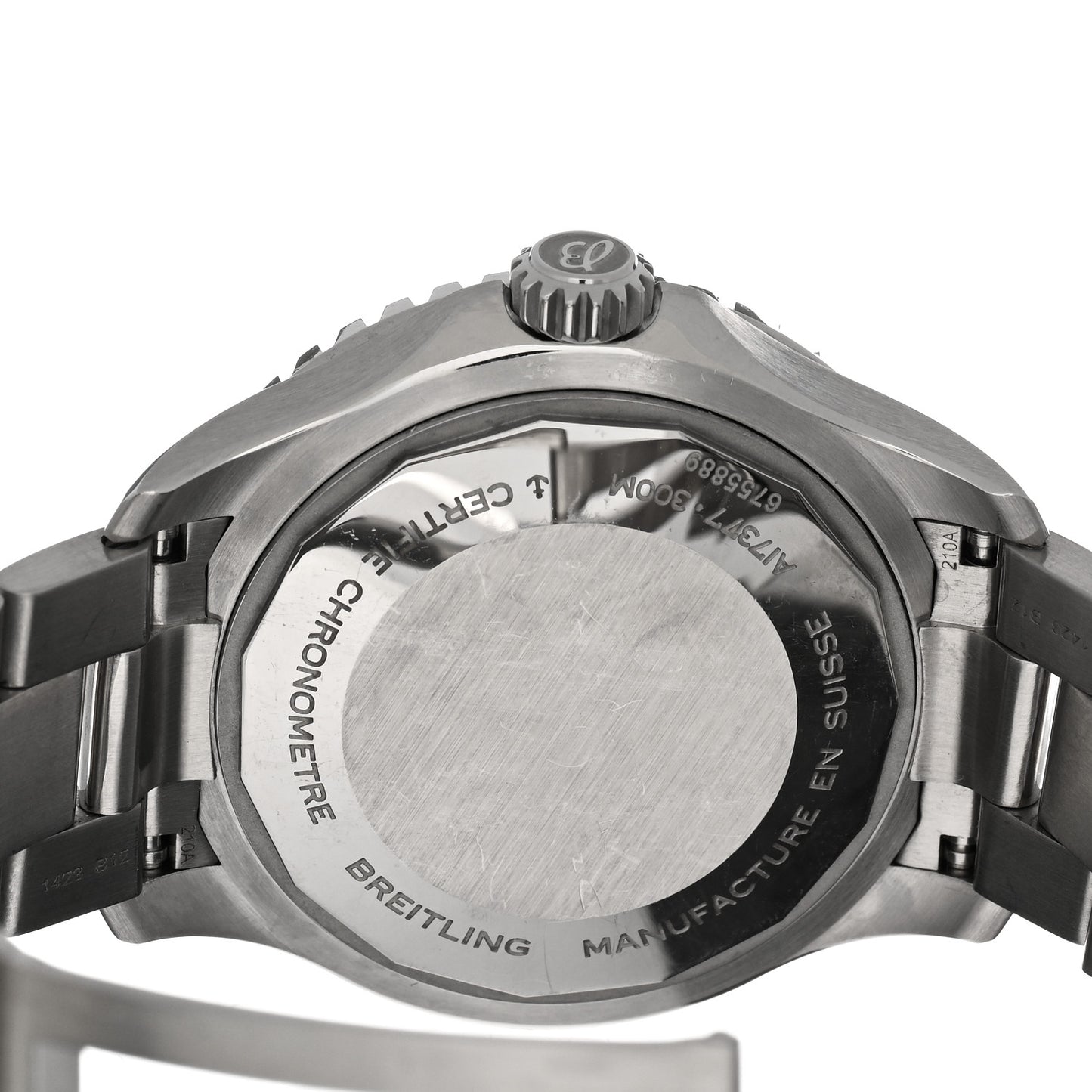 Stainless Steel 36mm Superocean II Automatic Watch White A17377211A1S1