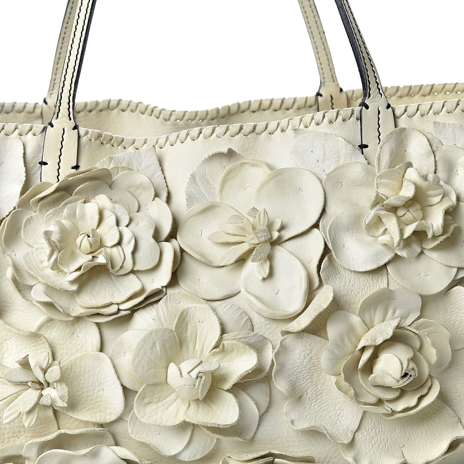 Valentino Garavani Nappa Floral Tote White 8 of 24