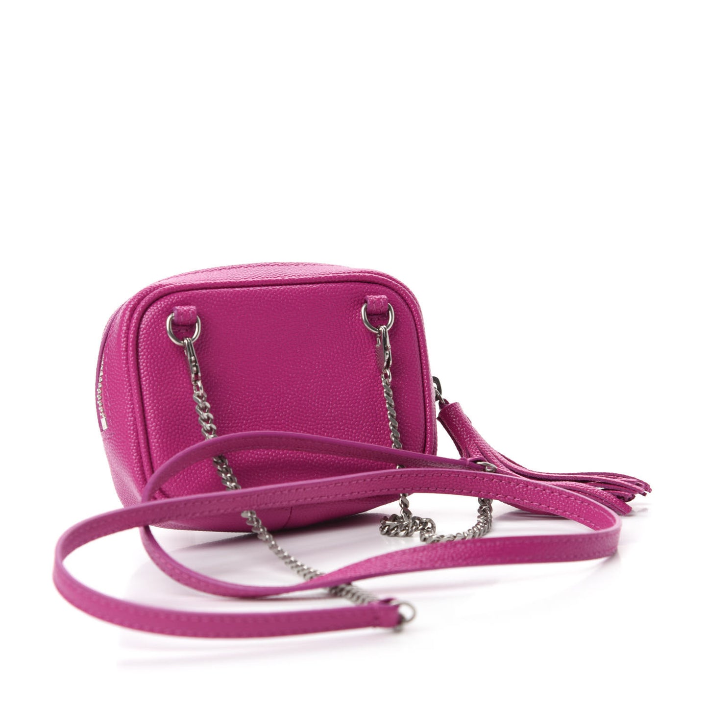 Grain De Poudre Matelasse Monogram Baby Lou Camera Bag Electric Fuxia