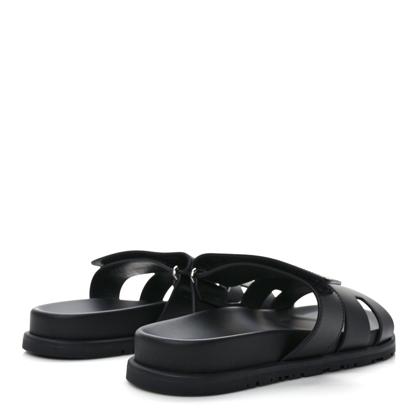 Calfskin Womens Chypre Sandals 39.5 Black