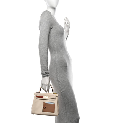 Hermes Swift Colormatic Kelly Retourne 25 Nata Chai Cuivre Lime Mauve Sylvestre Bleu Brume 2 of 11