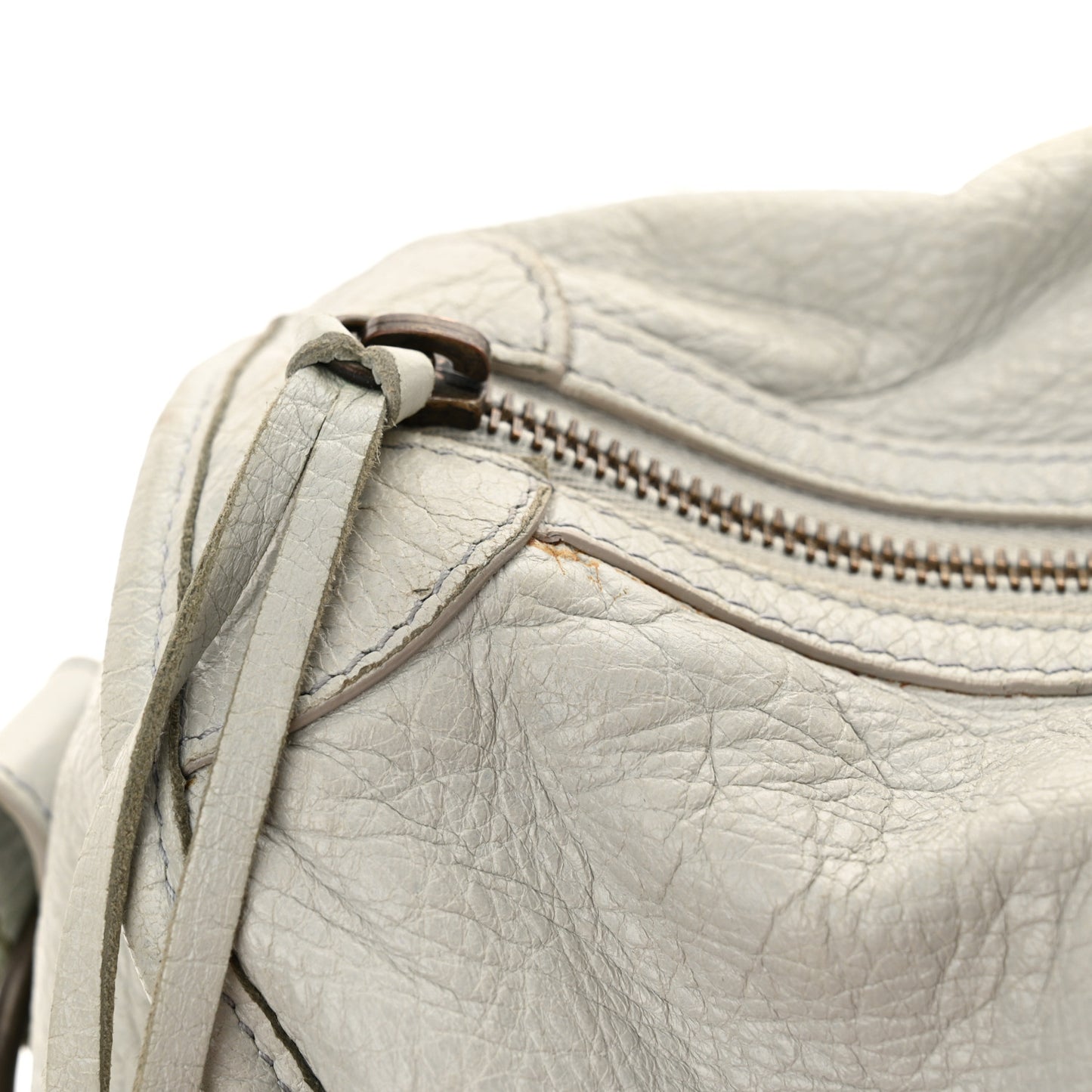 Agneau Classic Hardware Maxi Twiggy Gris Glace