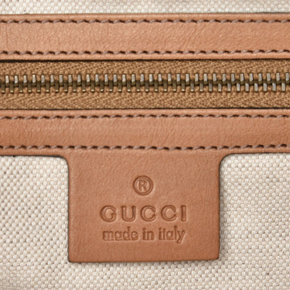 Gucci Monogram Web Medium Rania Top Handle Bag Sand 7 of 8