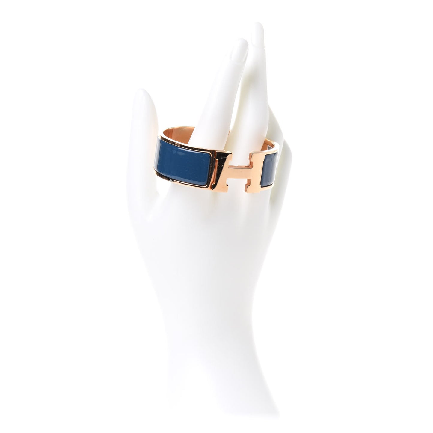 Enamel Wide Clic Clac H Bracelet PM Bleu De Genes