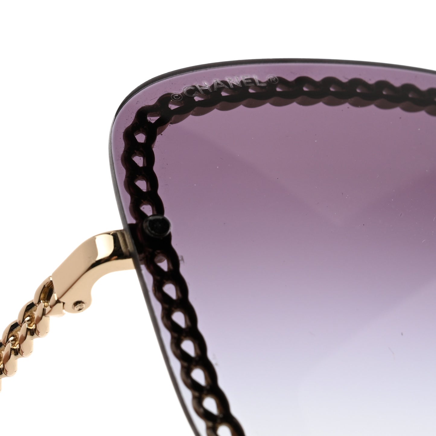 Chain Square Sunglasses 4244 Black