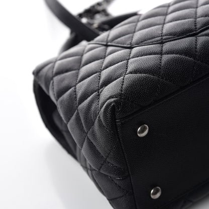 Chanel Caviar Quilted Small Coco Handle Flap Black 11 of 15