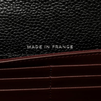 Chanel Caviar Quilted Long Flap Wallet Black 6 of 9