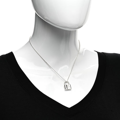 Tiffany Sterling Silver 1837 Lock Charm Pendant Necklace 2 of 4