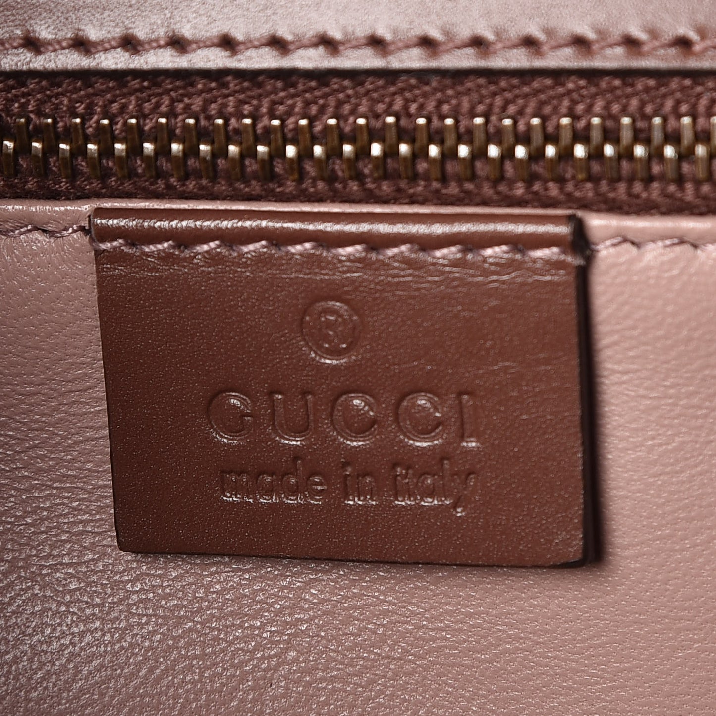 Calfskin Lady Buckle Clutch Brown