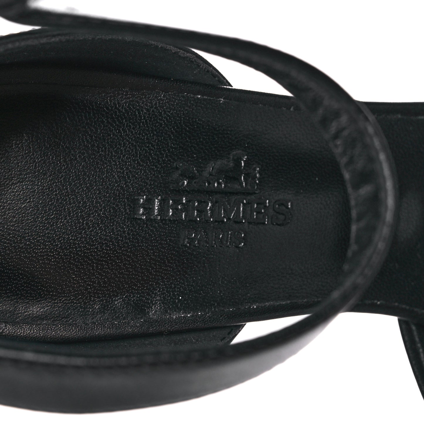 Calfskin Anne Sandals 35 Black