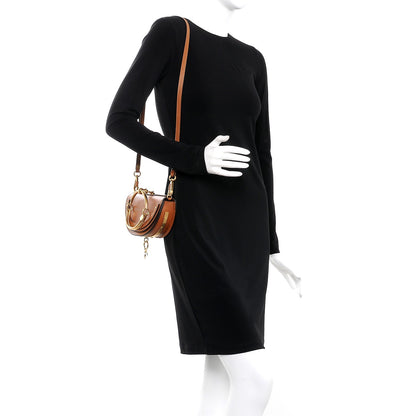 Chloe Calfskin Small Nile Bracelet Minaudiere Bag Caramel 2 of 8