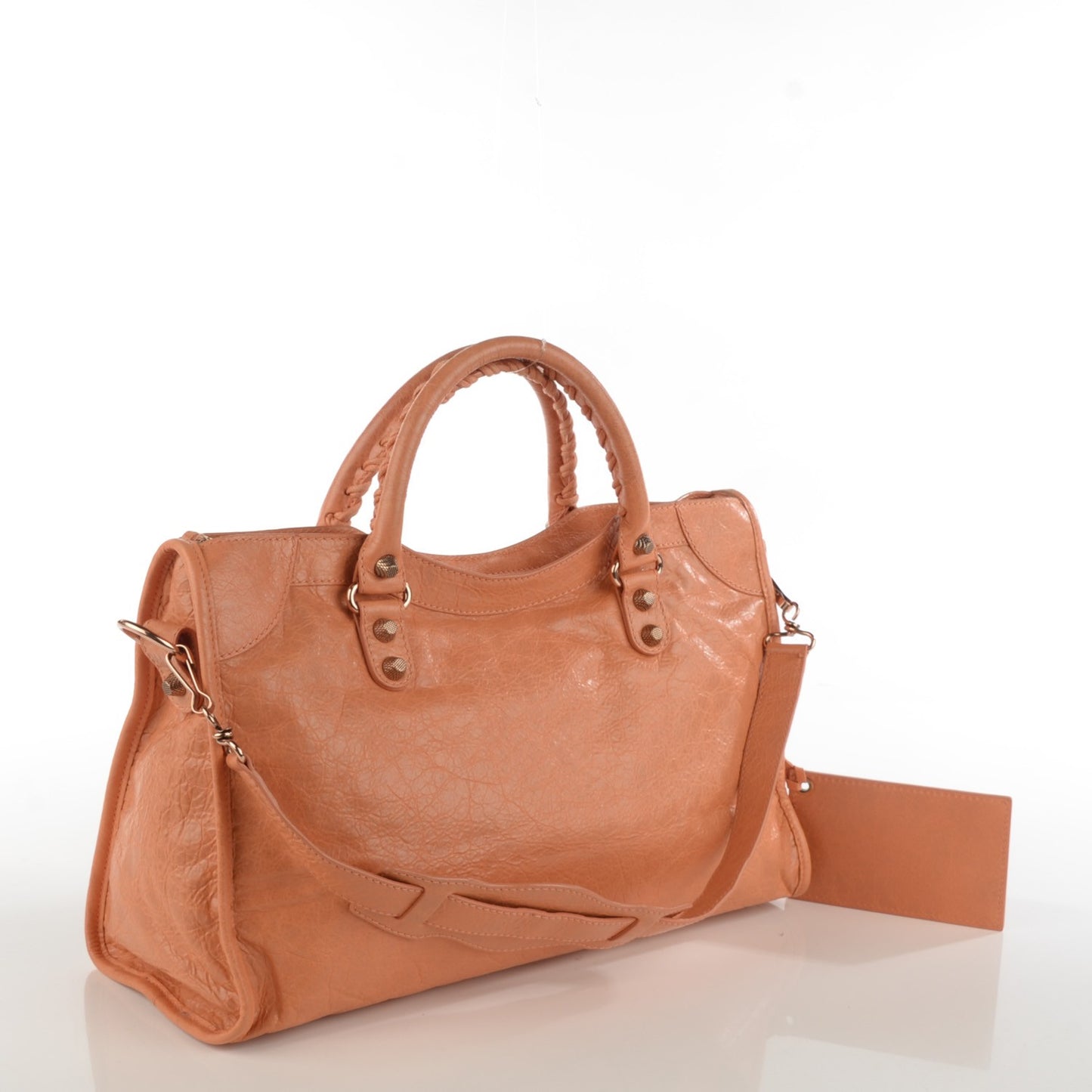 Agneau Giant 12 Rose Gold Hardware City Rose Blush