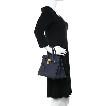 Hermes Togo Birkin 25 Bleu Nuit 3 of 13