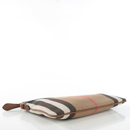 Burberry House Check Derby Peyton Crossbody Clutch Bag Tan 4 of 8