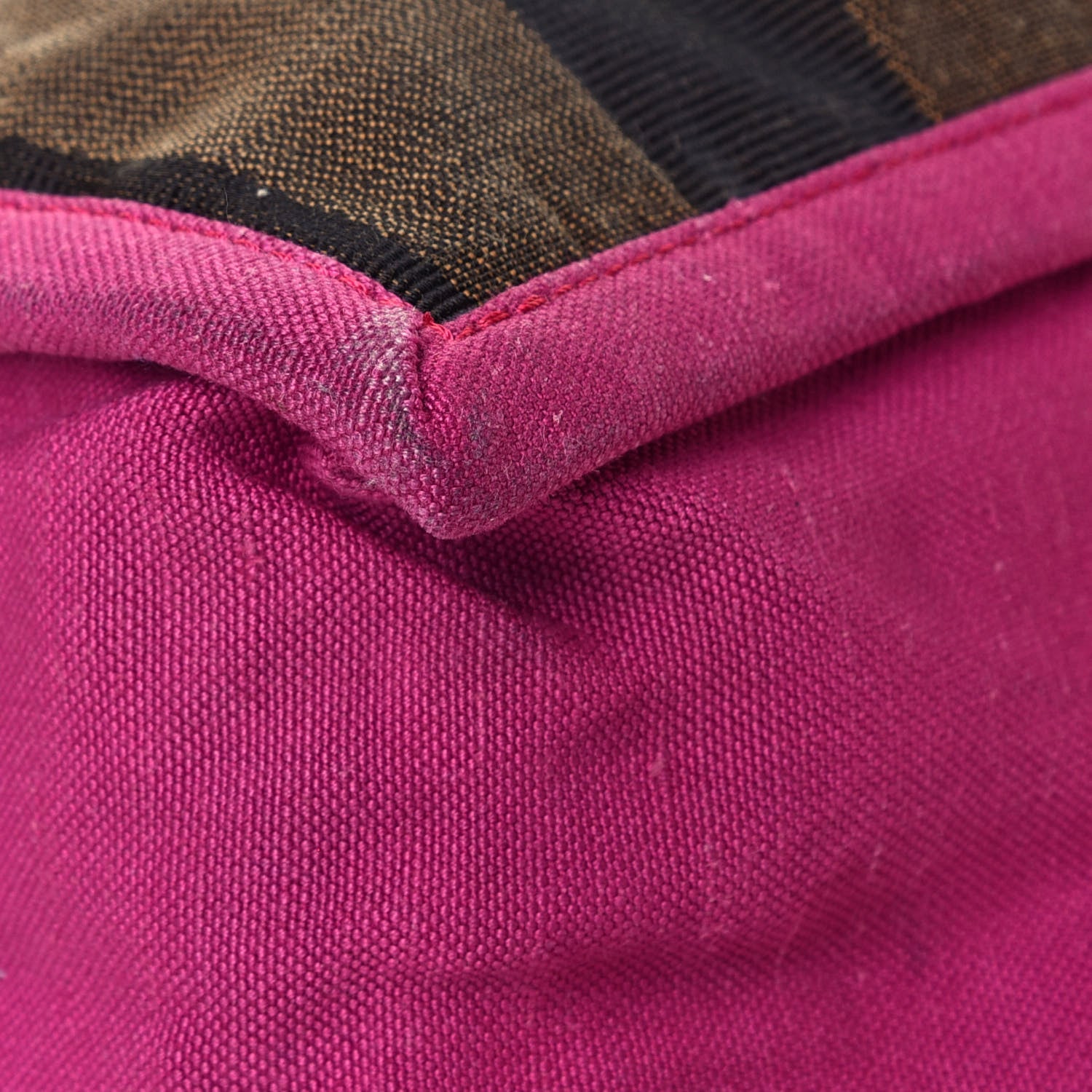 Fendi Pequin Small Shopping Tote Fuchsia 5 of 5