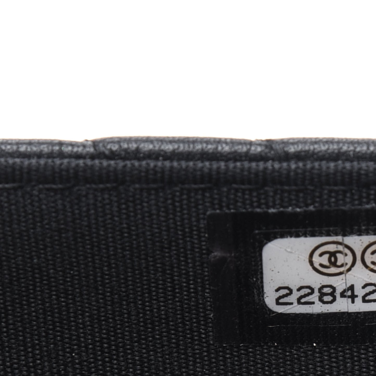 Calfskin Chevron Boy Wallet On Chain WOC Black