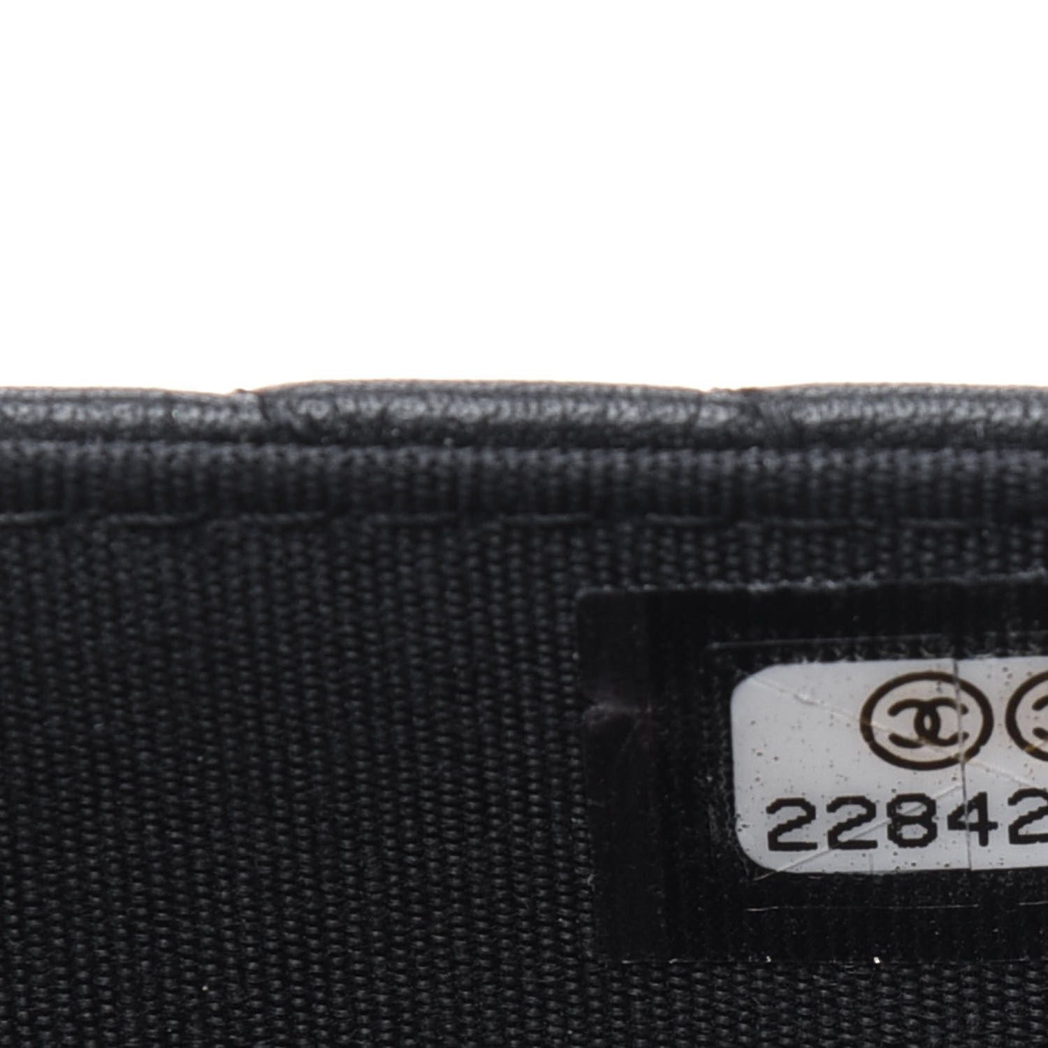 Chanel Calfskin Chevron Boy Wallet On Chain WOC Black 8 of 12