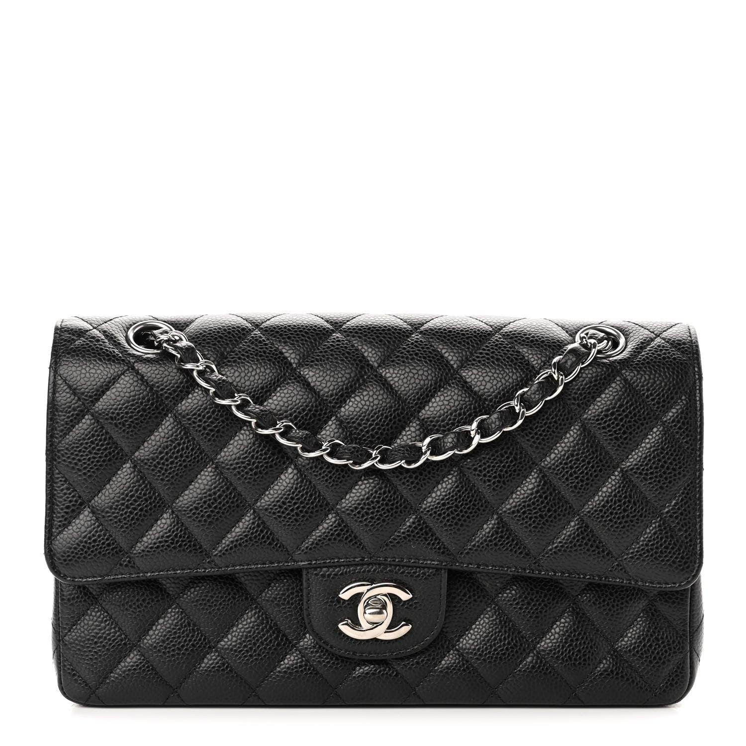 Chanel Caviar Quilted Medium Double Flap Black 1 of 11