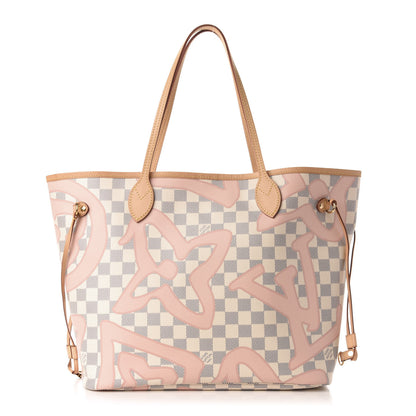 Louis Vuitton Damier Azur Tahitienne Neverfull MM 3 of 14