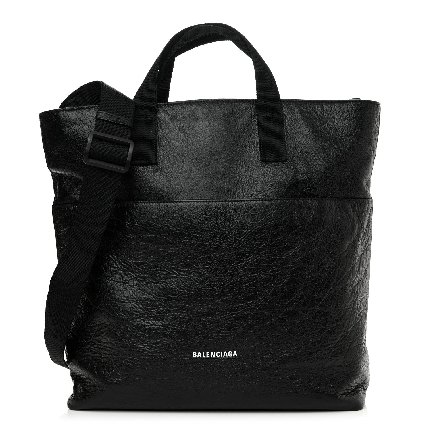 Balenciaga Agneau Arena Explorer Tote Bag with Strap Black 1 of 9