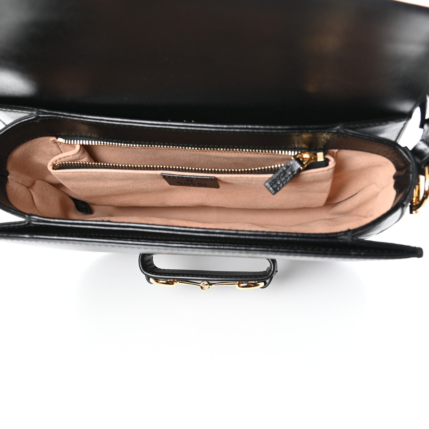Azalea Calfskin Horsebit 1955 Shoulder Bag Black