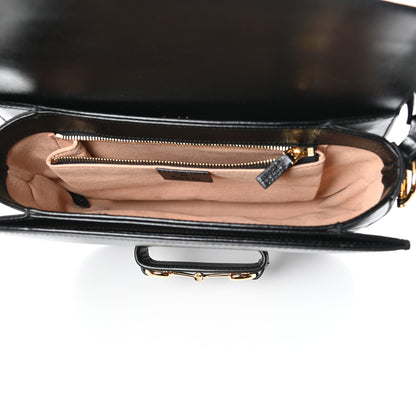 Gucci Azalea Calfskin Horsebit 1955 Shoulder Bag Black 5 of 9