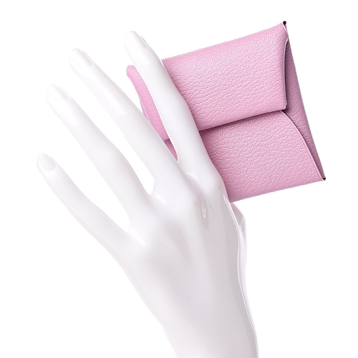 Hermes Chevre Mysore Bastia Coin Purse Mauve Sylvestre 2 of 8