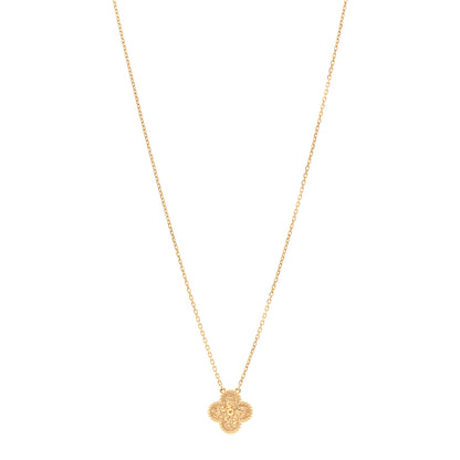 Van Cleef & Arpels 18K Yellow Gold Vintage Alhambra Pendant Necklace 1 of 6