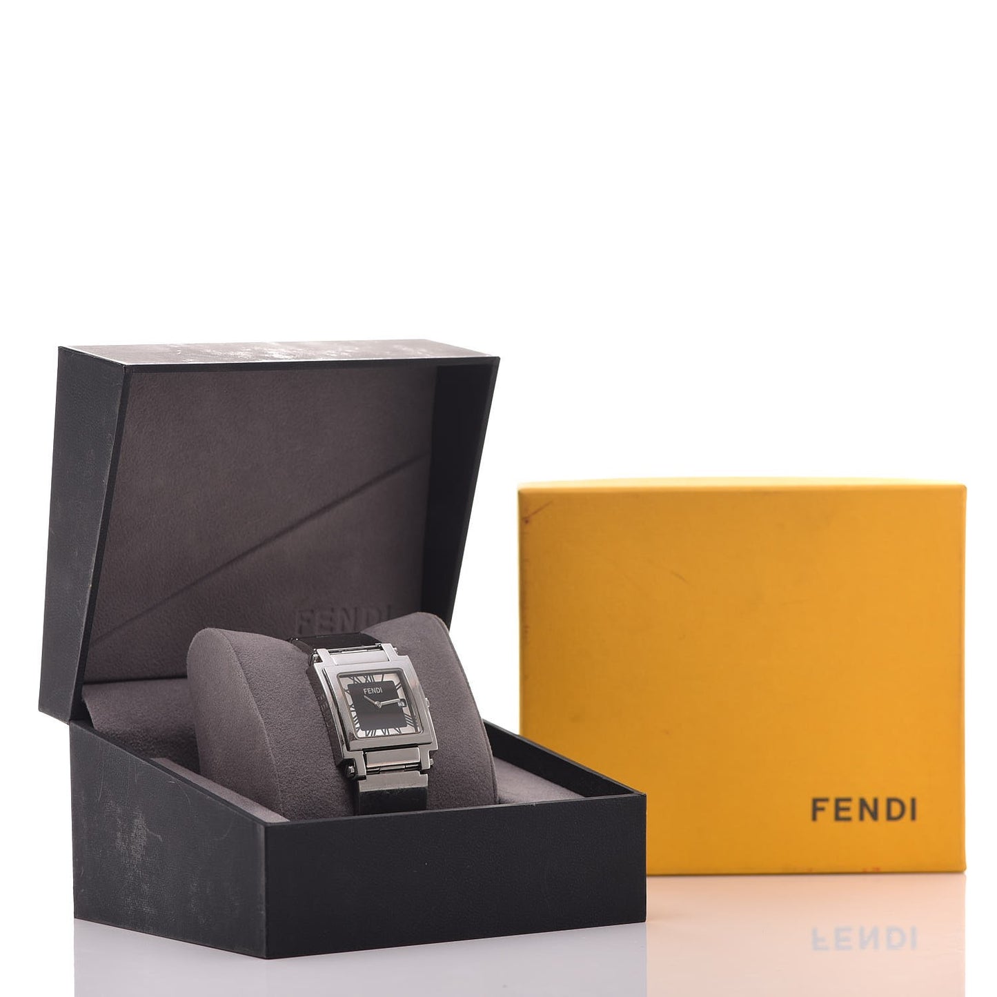 Stainless Steel 30mm Quadro Quartz Watch Black