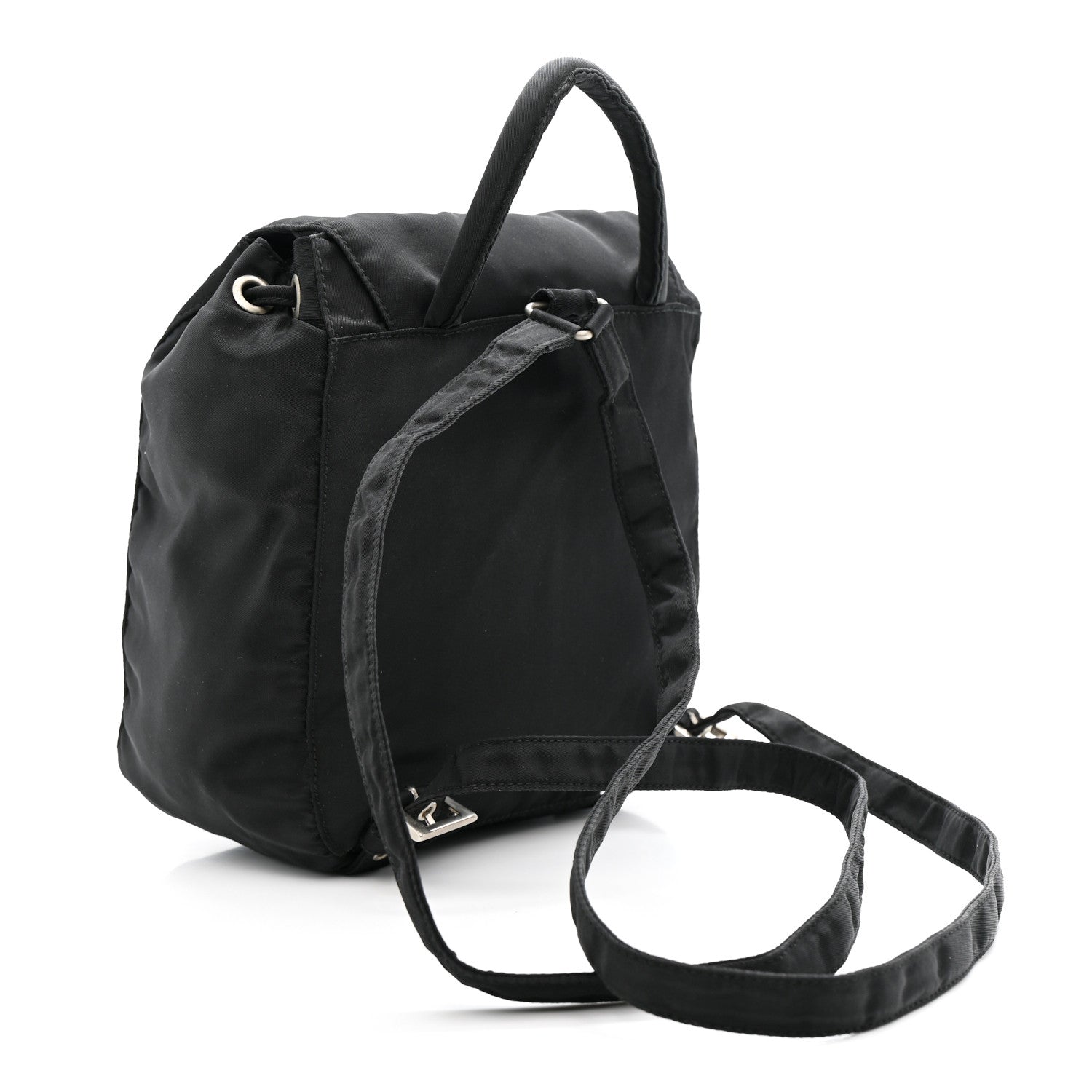 Prada Nylon Vela Mini Cinch Backpack Black 3 of 10