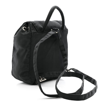 Prada Nylon Vela Mini Cinch Backpack Black 3 of 10