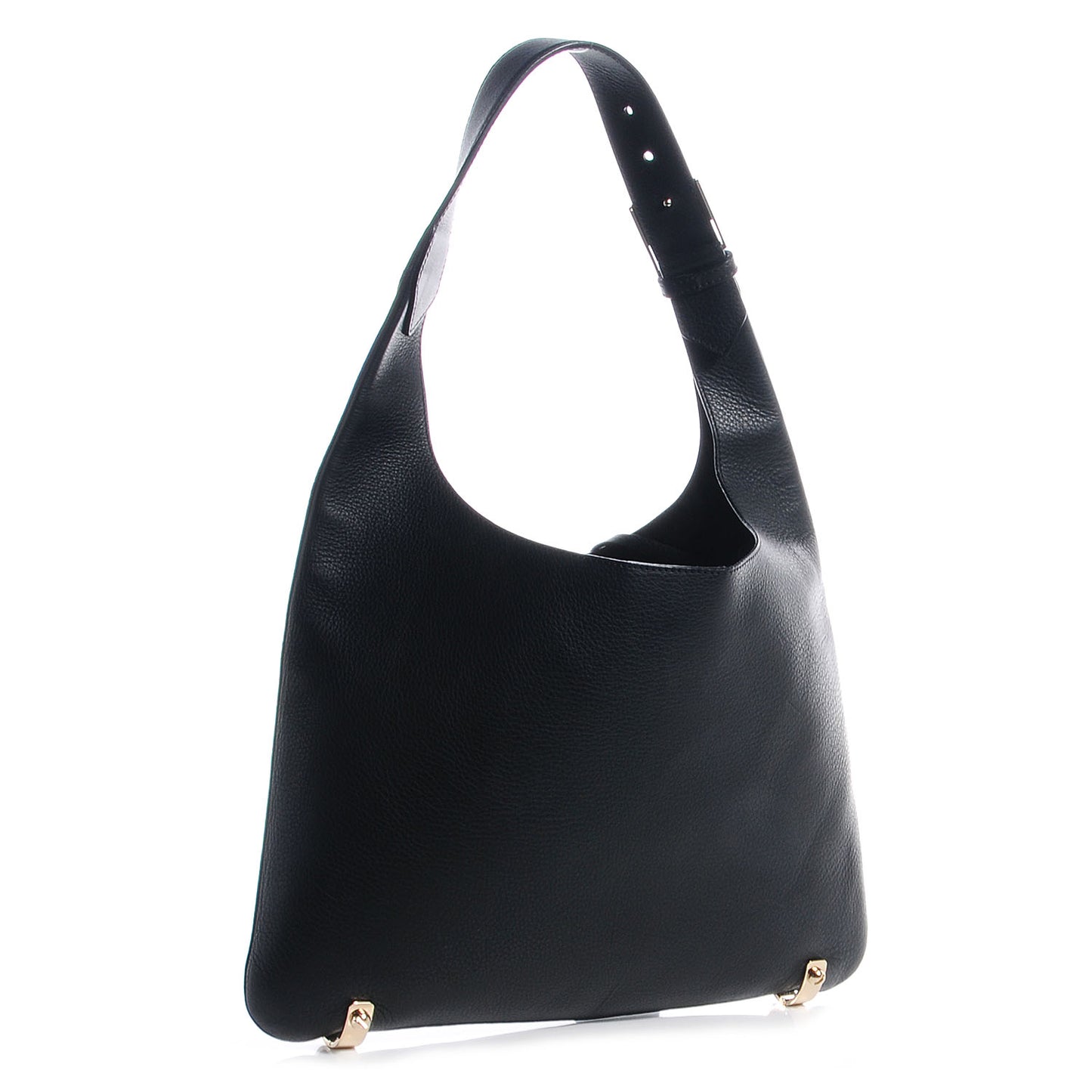 Leather HDG Small Hobo Black