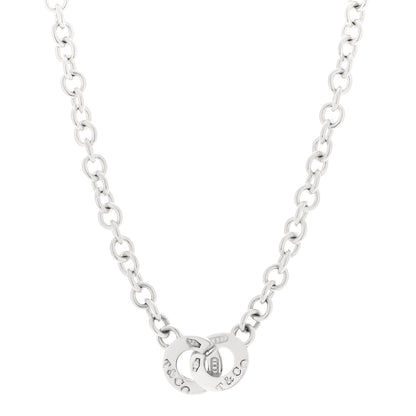 Tiffany Sterling Silver 1837 Circle Clasp Necklace 1 of 6