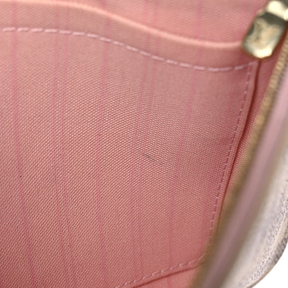 Louis Vuitton Damier Azur Neverfull MM GM Pochette Rose Ballerine 10 of 12