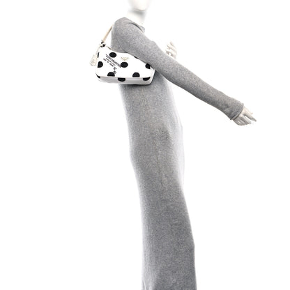 Prada Tessuto Nylon Polka-Dot Mini Re-Edition 2000 Bag White Black 2 of 9