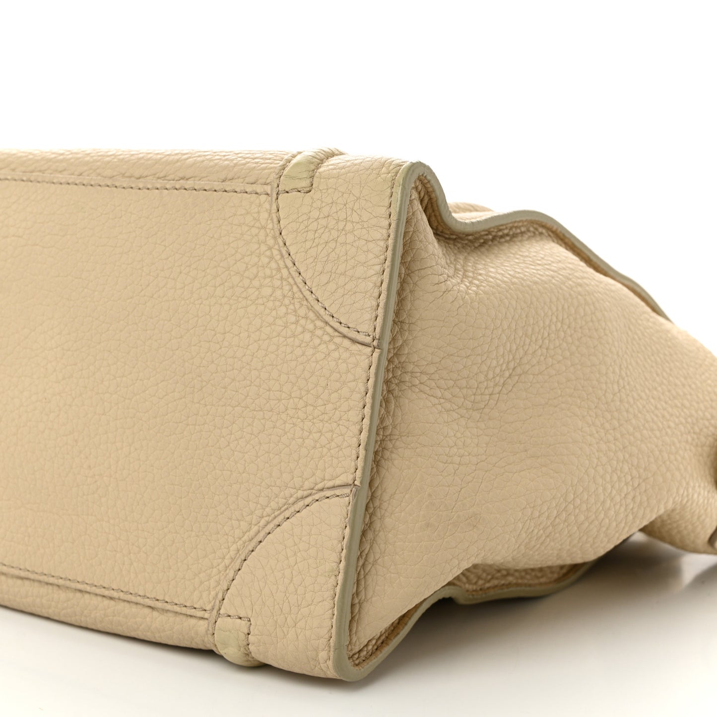 Drummed Calfskin Mini Luggage Dune