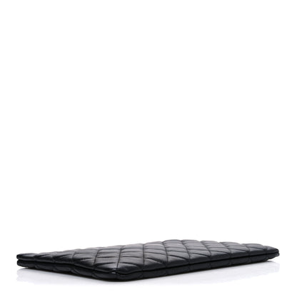 Chanel Lambskin Quilted Medium Cosmetic Case Black 4 of 7