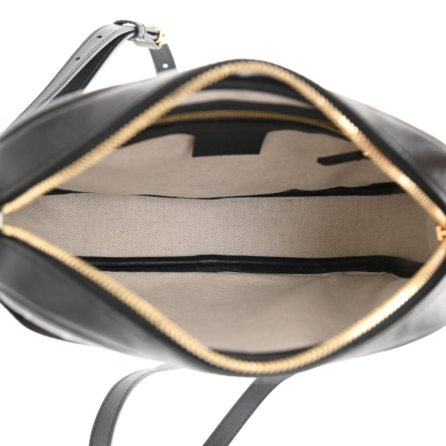 Wonka Grain Calfskin GG Monogram Star Embossed Small GG Shoulder Bag Black
