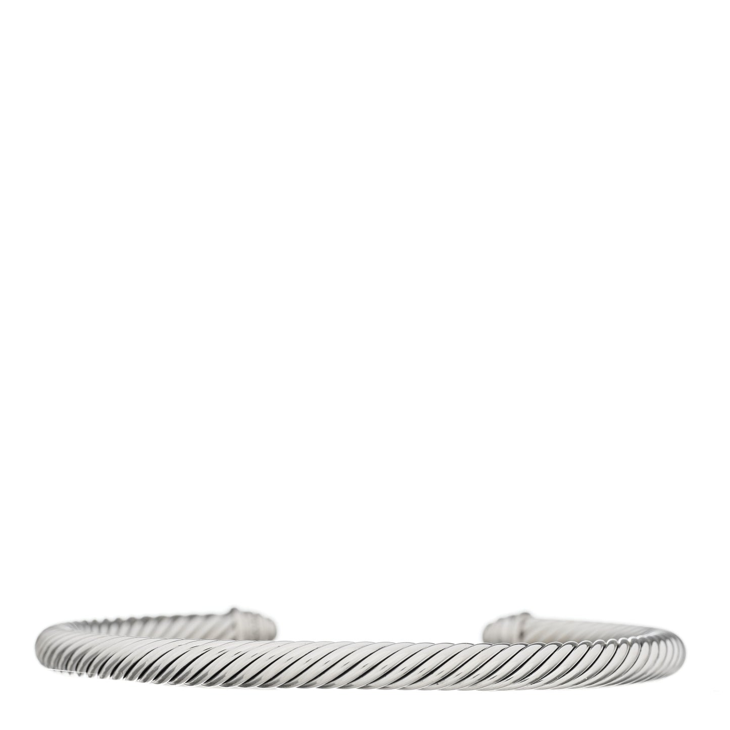 Sterling Silver Diamond 5mm Cable Classics Dome Bracelet