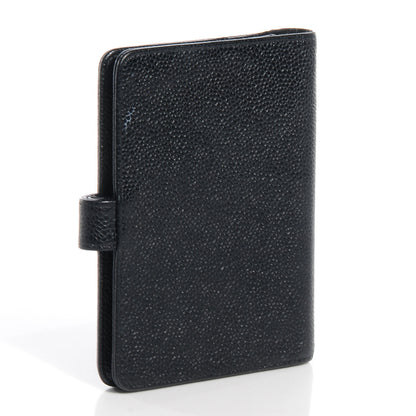 Chanel Caviar CC Small Ring Agenda Planner Black 3 of 7