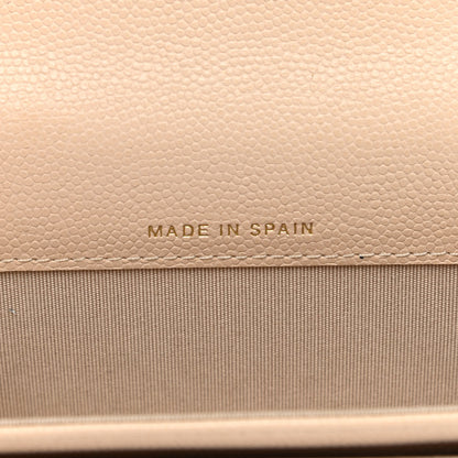 Chanel Caviar Pearl Quilted Coco Candy Flap Card Holder Beige 7 of 13