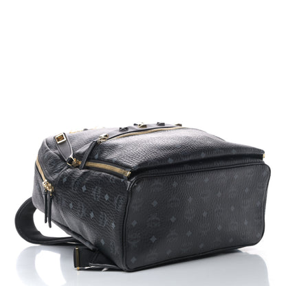 MCM Visetos Medium Sprinkle Stud Stark Backpack Black 3 of 6