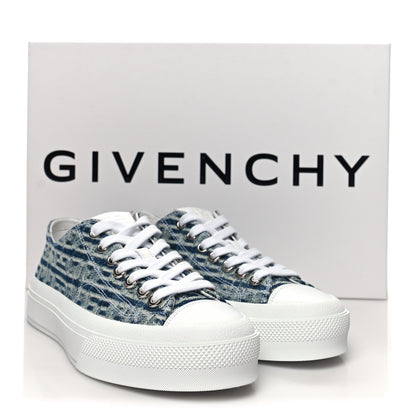 Givenchy Jacquard City 4G Sneakers 38 Blue White 9 of 9