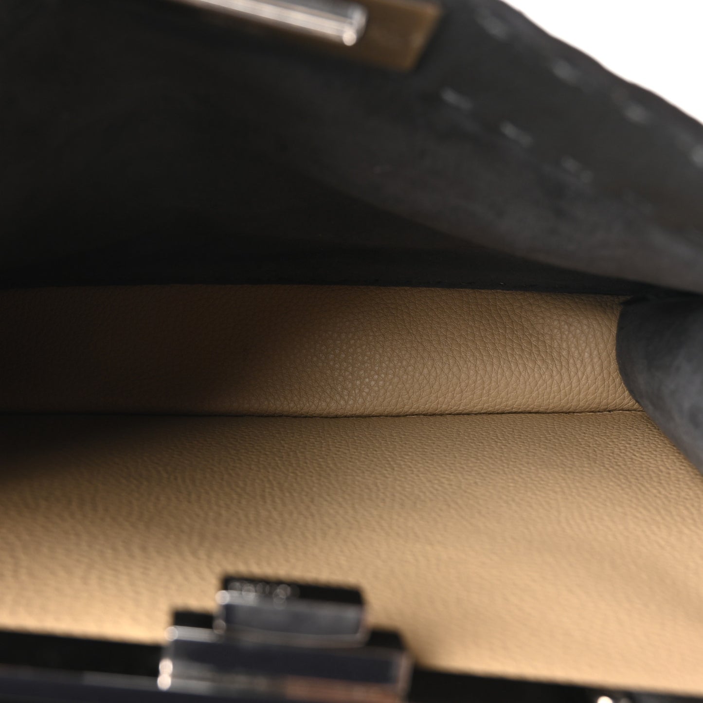 Cuoio Romano Selleria Chamois Medium Peekaboo I SEE U Satchel Asfalto Camelia