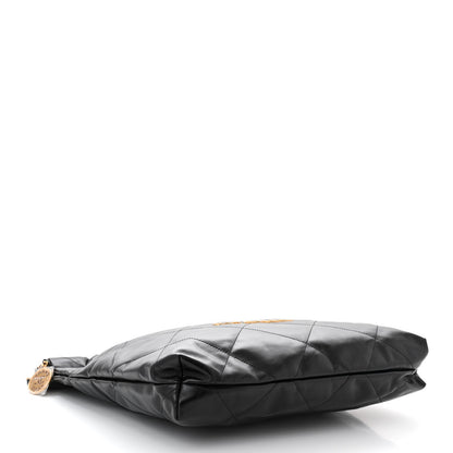 Chanel Shiny Calfskin Quilted Chanel 22 Black 5 of 12